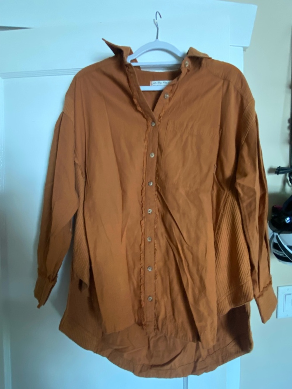 We The Free Rust Button-Front Top